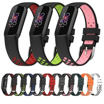 Bands Compatible with Fitbit Luxe Soft Silicone Replacement Wristband Compatible for Fitbit Luxe Flexible Waterproof Strap