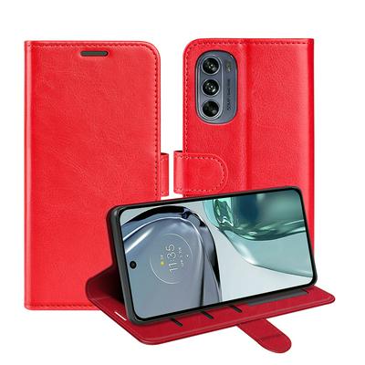 For Motorola Moto G62 5G R64 Pattern Single Folded Edge Folio Flip Leather Wallet Phone Case