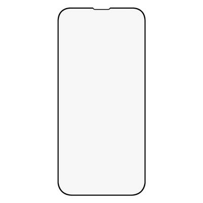 Arc Edge High Aluminum-silicon Glass Screen Protector for iPhone 14, Anti-scratch Silk Printing Tempered Glass Phone Front Screen Film