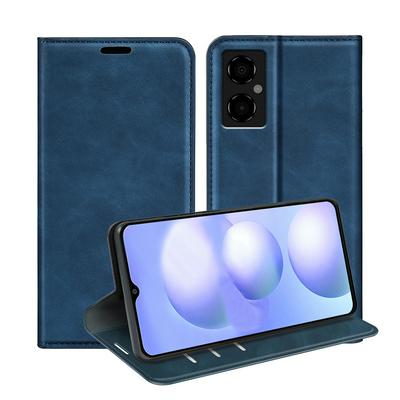 For Xiaomi Poco M4 5G Skin Feel Magnetic Attraction Flip Leather Wallet Case with Card Slot and Stand