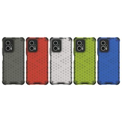 For Xiaomi Poco X4 GT Honeycomb Textured Well-protected TPU + PC Phone Case Cover