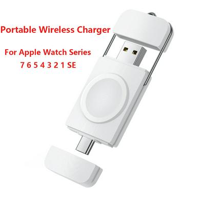 Wholesale Dual Port Magnetic Watch Charger For Apple Watch Series 7 6 5 4 3 2 1 SE USB-A Type-C Portable Wireless Charger