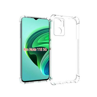 Anti-Fingerprint Non-Slip Waterproof Four Corners Shockproof Transparent Soft TPU Back Cover Protective Case for Xiaomi Redmi Note 11E