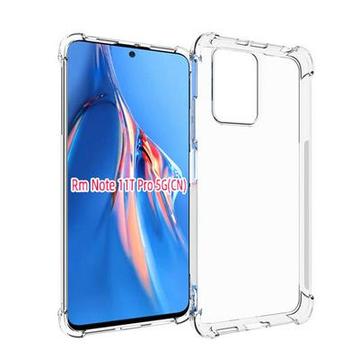 Anti-Fingerprint Non-Slip Waterproof Four Corners Shockproof Transparent Soft TPU Back Cover Protective Case for Xiaomi Redmi Note 11T Pro/Note 11T Pro+