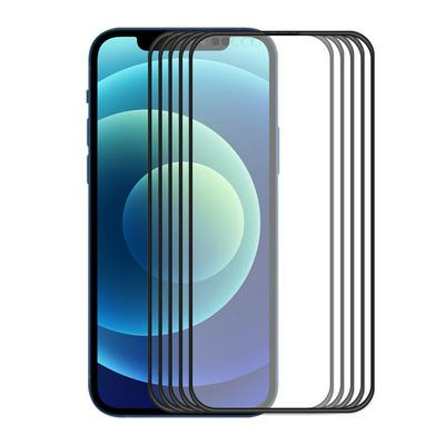 5PCS ENKAY Hat-Prince for iPhone 14 Max Full Glue Full-screen Airbag Anti-fall Scratch Resistant Tempered Glass Protective Film 