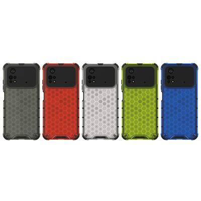 For Xiaomi Poco M4 Pro Honeycomb Textured Well-protected TPU + PC Phone Case Cover