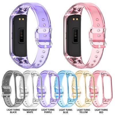Transparent Sunshine Turn Color Silicone Strap For Samsung Fit 2 R220 Smart Bracelet Band Replacement Strap For Galaxy Fit2 R220
