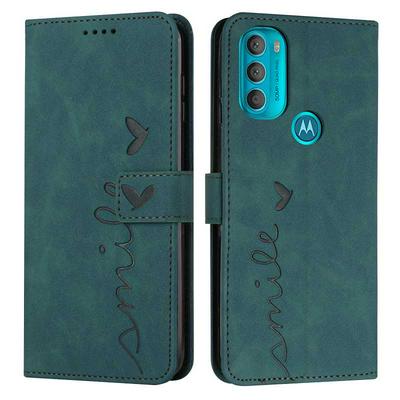 For Motorola Moto G71 5G Love Skin Feeling Flip Cover Plug Card  PU Leather Phone Case