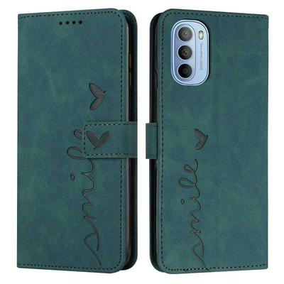 For Motorola Moto G51 5G Love Skin Feeling Flip Cover Plug Card  PU Leather Phone Case