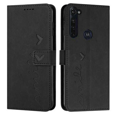 For Motorola Moto G Stylus 2022 4G Love Skin Feeling Flip Cover Plug Card  PU Leather Phone Case