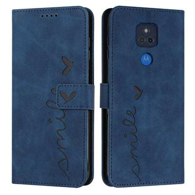 For Motorola Moto G Play 2021 Love Skin Feeling Flip Cover Plug Card  PU Leather Phone Case