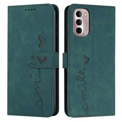 For Motorola Moto G Stylus 5G 2022 Love Skin Feeling Flip Cover Plug Card  PU Leather Phone Case