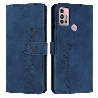 For Motorola Moto G30/G10 Love Skin Feeling Flip Cover Plug Card  PU Leather Phone Case