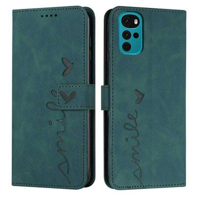 For Motorola Moto G22 Love Skin Feeling Flip Cover Plug Card  PU Leather Phone Case