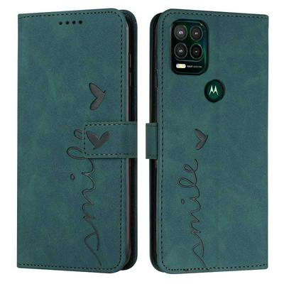 For Motorola Moto G Stylus 2021 5G Love Skin Feeling Flip Cover Plug Card  PU Leather Phone Case