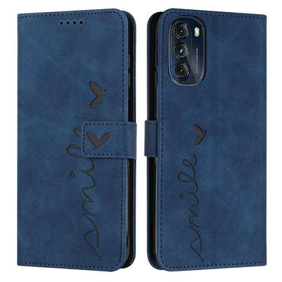 For Motorola Moto G 2022 5G Love Skin Feeling Flip Cover Plug Card  PU Leather Phone Case