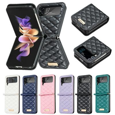 For Samsung Galaxy Z Flip4 Small Fragrant Wind PU Leather Phone Case