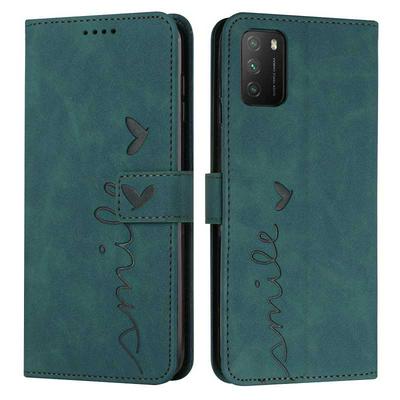 For Xiaomi Poco M3 Love Skin Feeling Flip Cover Plug Card  PU Leather Phone Case