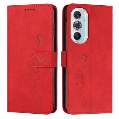 For Motorola Edge X30 Love Skin Feeling Flip Cover Plug Card  PU Leather Phone Case