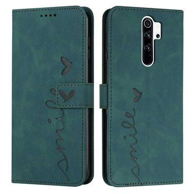 For Xiaomi Redmi Note 8 Pro Love Skin Feeling Flip Cover Plug Card  PU Leather Phone Case