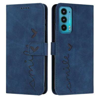 For Motorola Edge 20 Love Skin Feeling Flip Cover Plug Card  PU Leather Phone Case