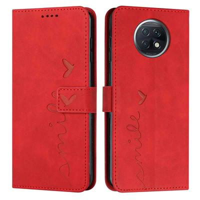 For Redmi Note 9T Love Skin Feeling Flip Cover Plug Card  PU Leather Phone Case