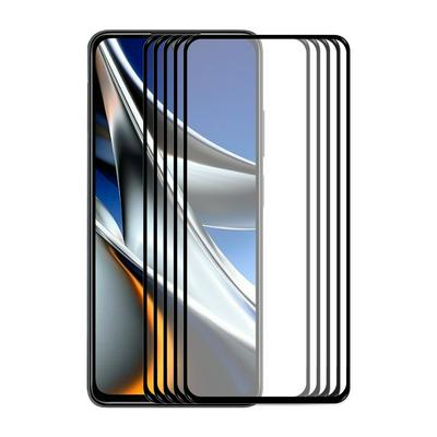 5PCS ENKAY Hat-Prince For Xiaomi Poco X4 Pro 5G 0.26mm 9H 2.5D Full Glue Full Cover Tempered Glass Protective Film