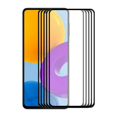 5PCS ENKAY Hat-Prince For Samsung Galaxy M52 5G 0.26mm 9H 2.5D Full Glue Full Cover Tempered Glass Protective Film
