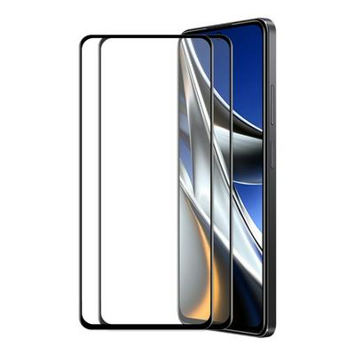 2PCS ENKAY Hat-Prince For Xiaomi Poco X4 Pro 5G Full Screen Coverage 6D Silk Screen Printing Full Glue Film