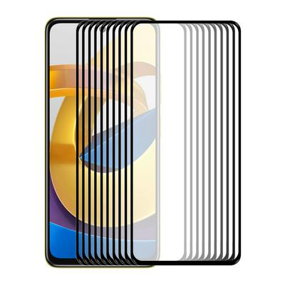 10PCS ENKAY Hat-Prince For Xiaomi Poco M4 Pro 5G 0.26mm 9H 2.5D Full Glue Full Cover Tempered Glass Protective Film