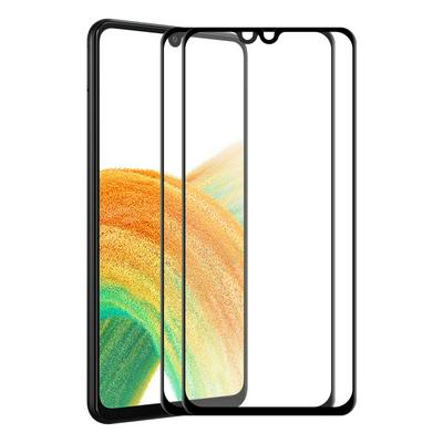 2PCS ENKAY Hat-Prince For Samsung Galaxy A33 5G Full Screen Coverage 6D Silk Screen Printing Full Glue Film