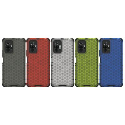 For Xiaomi Redmi Note 10 Pro 4G Honeycomb Textured Well-protected TPU + PC Phone Case Cover