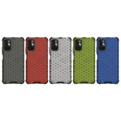 For Xiaomi Redmi Note 10 Pro 5G Honeycomb Textured Well-protected TPU + PC Phone Case Cover