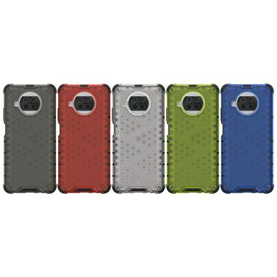 For Xiaomi Mi 10T Lite 5G Honeycomb Textured Well-protected TPU + PC Phone Case Cover