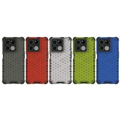 For OnePlus Ace Racing Honeycomb Textured Well-protected TPU + PC Phone Case Cover