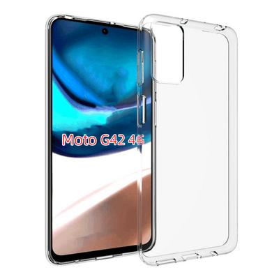 For Motorola Moto G42 Transparent TPU Shockproof Scratch Resistant Back Cover Phone Case