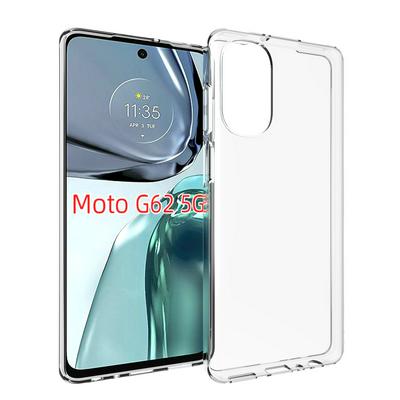 For Motorola Moto G62 5G Transparent TPU Shockproof Scratch Resistant Back Cover Phone Case