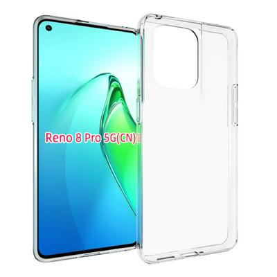 For OPPO Reno8 Pro Transparent TPU Shockproof Scratch Resistant Back Cover Phone Case