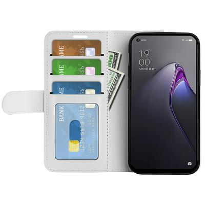 For OPPO Reno8 5G R64 Pattern Single Folded Edge Folio Flip Leather Wallet Phone Case