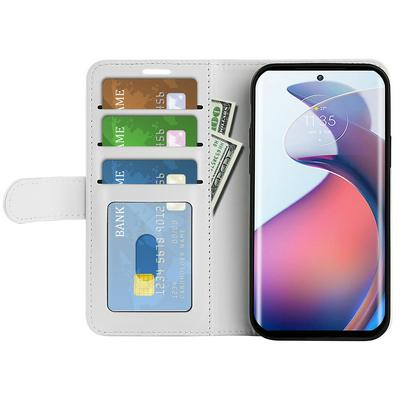 For Motorola  Edge 30 Neo R64 Pattern Single Folded Edge Folio Flip Leather Wallet Phone Case