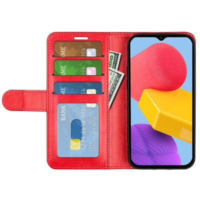 For Samsung Galaxy M13 R64 Pattern Single Folded Edge Folio Flip Leather Wallet Phone Case