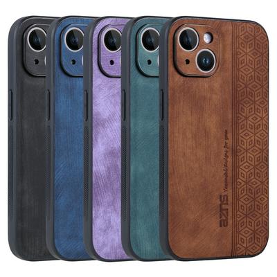 For iPhone 14 Three Dimensional Embossing Drop Proof PU Leather Back Cover Phone Case