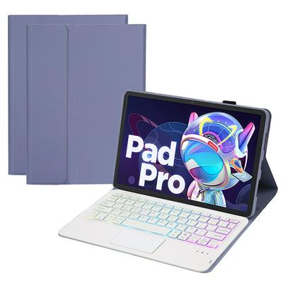 AM18-AS For Lenovo Xiaoxin Pad Pro 2022 11.2 inch TPU shell with touch three color backlight detachable Bluetooth keyboard leather case