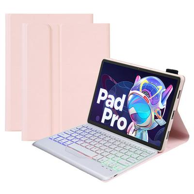 AM18-BS For Lenovo Xiaoxin Pad Pro 2022 11.2 inch TPU Case Three color Backlight Split Bluetooth Keyboard Leather Case