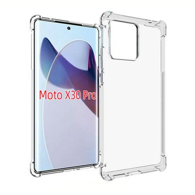 Anti-Fingerprint Non-Slip Waterproof Four Corners Shockproof Transparent Soft TPU Back Cover Protective Case for Motorola X30 Pro