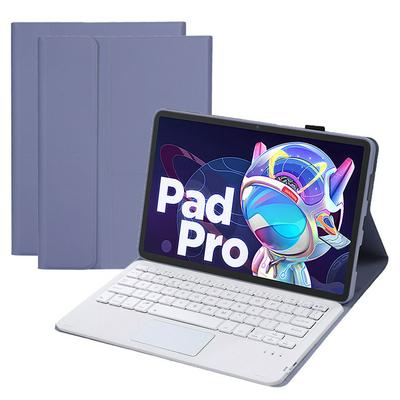 AM18-A For Lenovo Xiaoxin Pad Pro 2022 11.2 inch TPU shell thin sheep stripe with touch control detachable Bluetooth keyboard leather case