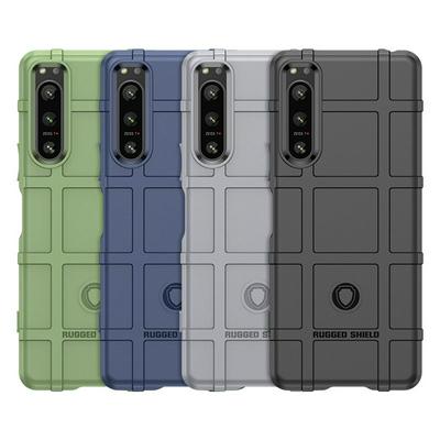 For Sony Xperia 5 IV Rugged Shield Detachable Shockproof Frosted All-Inclusive Flexible TPU Cover Case