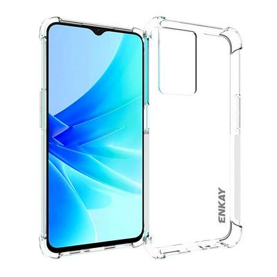 For Oppo A57 4G International Version Four Corners Anti-fall Transparent TPU Back Cover Phone Case