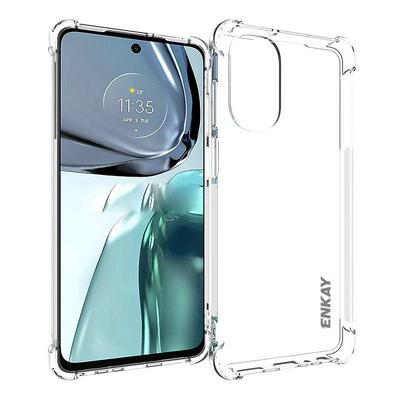 For Motorola Moto G62 5G Four Corners Anti-fall Transparent TPU Back Cover Phone Case