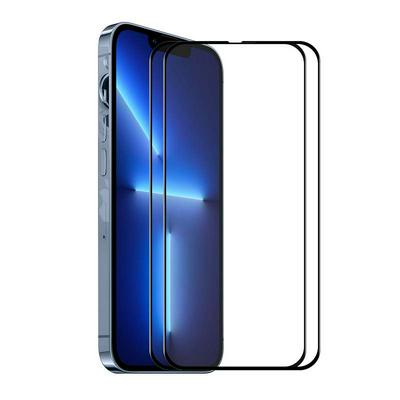 2PCS ENKAY Hat-Prince For iPhone 14 Full Screen Coverage 6D Silk Screen Printing Full Glue Film